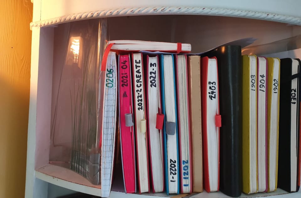 Moleskines ready to archive