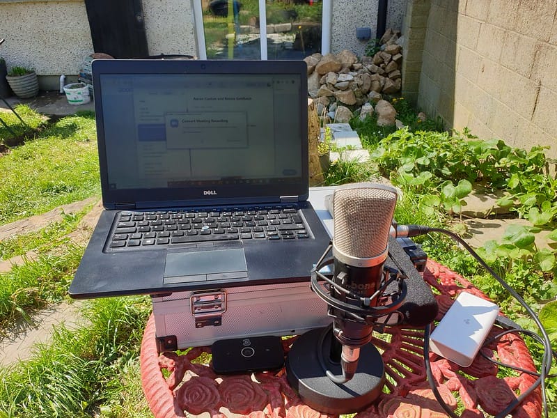 Bernie's Outdoor Desk during COVID